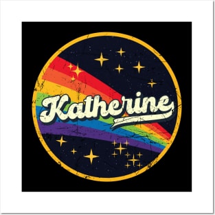 Katherine // Rainbow In Space Vintage Grunge-Style Posters and Art